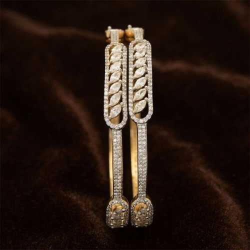 Silver-Marquise-Stone-Bangle