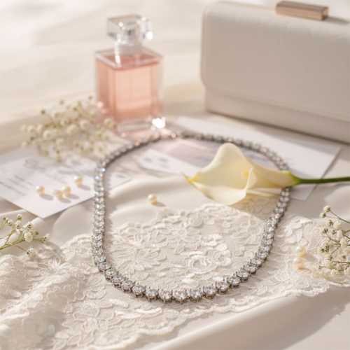Minimal-Silver-Diamond-Look-Necklace