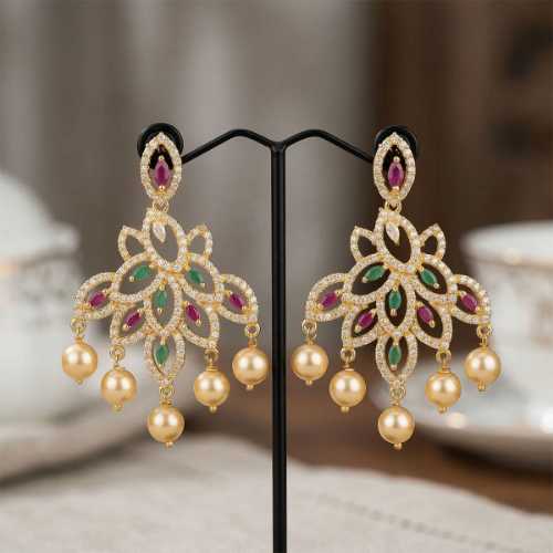 Bridal-Silver-Casting-Stone-Drops